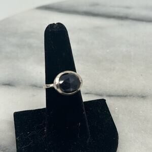 Sterling silver amethyst ring